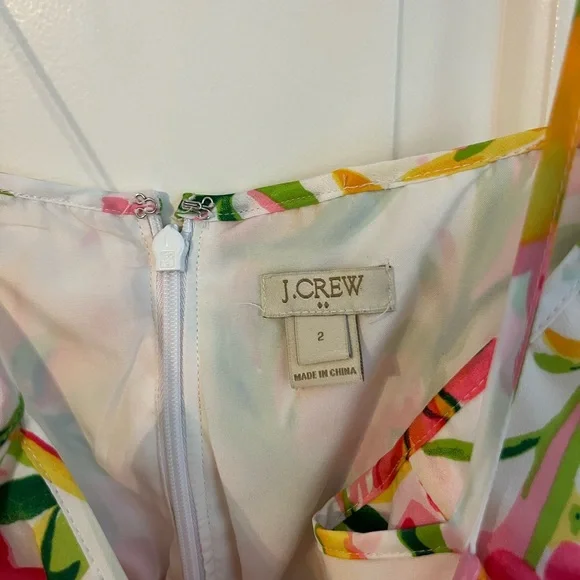 J. Crew floral dress size 2 - Picture 3 of 3